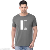 Stylish cotton short sleeve men's t-shirts, printed with glamorous design, ideal for casual wear & workouts. (M: 38in/27in, L: 40in/28in, XL: 42in/29in, XXL: 44in/30in) Origin: India