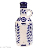 Ink blue and white ceramic oil dispenser (1L x 2), perfect for kitchen oil storage and table upgrades