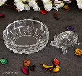 Transparent crystal Feng Shui turtle showpiece plate, quality glass decor for home, Indian-made crystal tortoise luck symbol