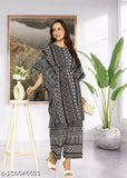Printed crepe kaftans and palazzos set for women, traditional Indian fashion with short sleeves