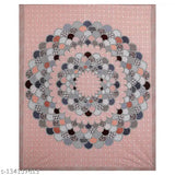 Double King Size Superfine Cotton Bedsheet & 2 Pillow Covers - Ethnic Motifs, Summer-ready Jaipuri Sheet, VNV Creation®