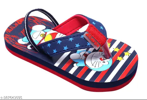 EVA Doraemon slipper for kids, cartoon character pattern, 9-12 months size