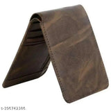 Stylish PU leather wallet for men, branded Doul zipper, high-quality, durable, 2 compartments, solid color, perfect men's gift, made in India