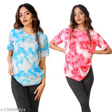 Oversized Lycra t-shirt combo (2 pack), dyed/washed, short sleeves, sizes S to XL, best quality print with 10-year lifespan