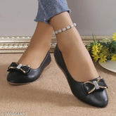 Stylish synthetic KLIEV PARIS bellies for women & girls - solid color ballerinas in slip-on design