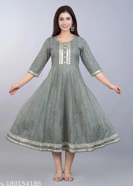 Rayon printed kurti, three-quarter sleeve, vibrant print pattern, Indian women's fashion