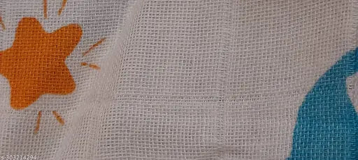 Soft, durable 100% cotton floral swaddle cloth for newborn, ideal for mild winter, promoting calmness and sleep. Natural breathability, eco-friendly, anti-bacterial, and hypoallergenic material. Perfect gift for expecting mothers or baby showers. Made in India