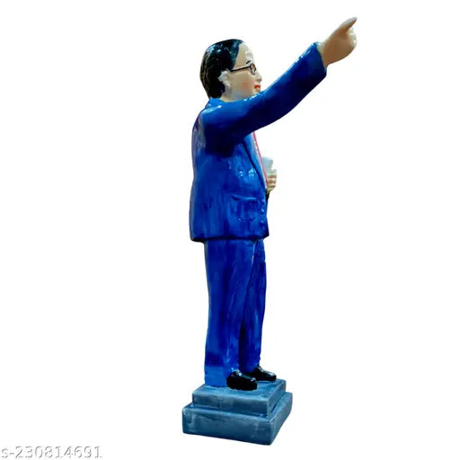 Premium resin Dr. Bheemrao Ambedkar idol statue, Indian handicraft artifact, 10x8x31cm showpiece