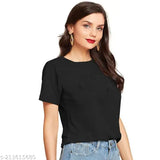 Women's casual combo stylish cotton t-shirt for girls and women, half sleeve round neck perfect for summer/winter casual wear. Cotton blend fabric