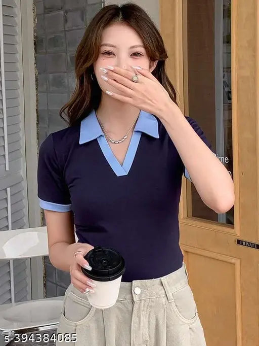 Contrast lycra half-sleeve t-shirt, solid color with short sleeves, size XL for men, made in India