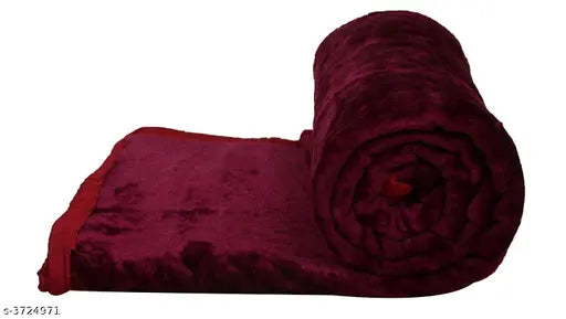 Premium purple mink double bed blanket, printed with 200 thread count, luxury home decor