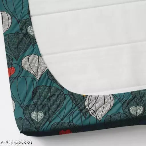 Premium glace cotton blend fitted bedsheets, supersoft & breathable, double bed size 72x78, fits up to 6" mattress, romantic print by Gravia Homes