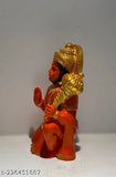 Polyresin Hanuman Ji modern art statue - Durable idol for temple car or home decor