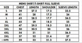 Wild West Polo Collar Printer White T-Shirt Full Sleeve - Men's cotton blend, long-sleeved tee with printed design, stylish round neck, size XXXL (50 in chest, 30.5 in length)