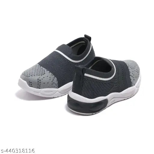 Mesh slip-on sports shoes for boys casual wear, textured pattern, ideal for daily use, India origin