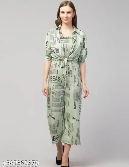 Crepe Cancai printed jumpsuit, comfortable and versatile Indian fashion, washable