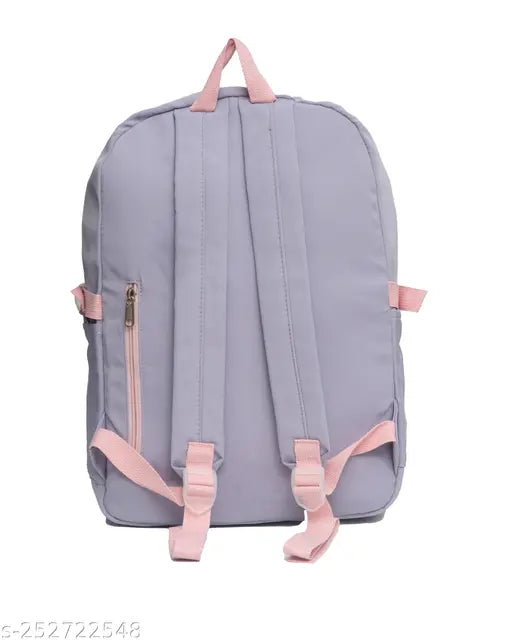 Colorblocked polyester unisex college backpack, perfect for day trips and school essentials