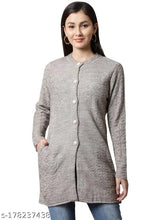 Beige acrylic embroidered net long-sleeved sweater, Perfect Line Women's style for winter, India origin