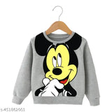 Gray and blue Mickey multi-pack kids' sweatshirts: Stylish long sleeve cotton garments, printed pattern