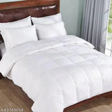White, cotton SHAPJW Solid Single Comforter with baffle box construction, ideal for luxury bedrooms