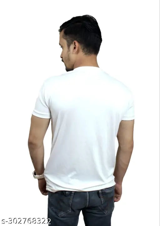 Bholenath cotton-blend t-shirt, short sleeves, printed design. T-shirt on hanger, Indian apparel