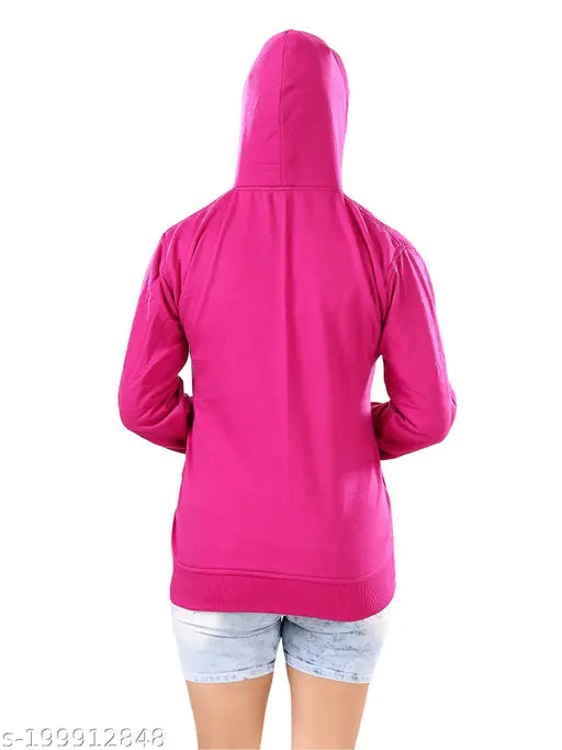 Cotton blend long sleeve printed sweatshirt for women - feminine style, size S-XL