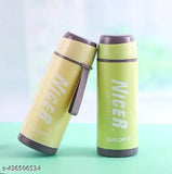 Yellow glass leak-proof fancy water bottle, BIS/ISI certified, pack of 1, on display