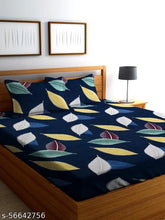 King-size polycotton ST GLACE double bed comforter set with 2 pillow covers, Indian-made