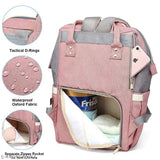 High-quality polyester net diaper bag - Durable, spacious, water-resistant, stylish, easy-to-clean, reinforced zippers, lightweight, insulated bottle pockets