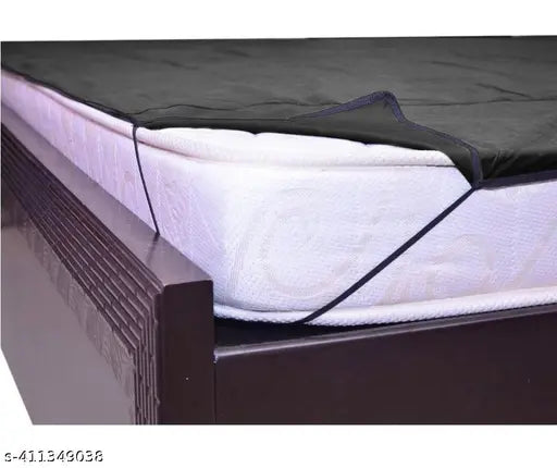 Waterproof PVC elastic bedsheet for double bed, Balley brand, 6.5ft x 6ft or 72in x 80in, solid color, 100 thread count, ideal for babies, made in India