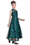 Printed net butterfly gown dress for cute girls, available in various sizes 3-10 years