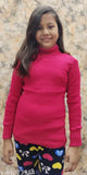 Red woolen high neck turtle neck sweater for kids winter, pack of 1 (size 6-12 months)