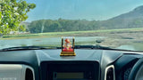Multi-colored polyresin Lord Ganesha Idol for home decor and car dashboard, perfect for gifting or room/home decoration