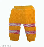 Woolen knit newborn set: front open sweater, pyjamas, bootie, & cap in self-design net - winter essential for 0-6 months babies, India origin