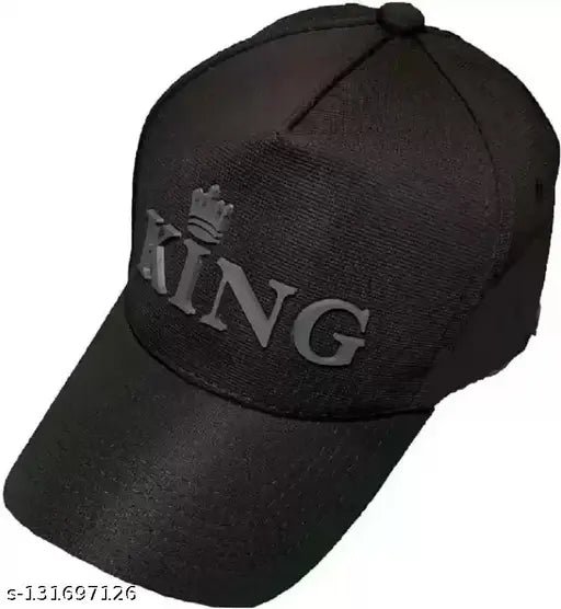 Black cotton baseball cap with embroidered US CRAFT rubber print, suitable for men and women, Made in India