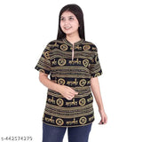 Printed cotton Women Mahakal Prinet Kurta, short sleeves, Indian cultural design