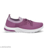 Pink mesh women's sneakers for running and walking, lightweight, breathable, lace-up style, suitable for sports and casual wear