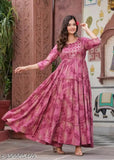 Jaipuri embroidered rayon kurti with three-quarter sleeves, butterfly embroidery, organic cotton, and zip fastening - handcrafted Indian dress for women's summer garden parties