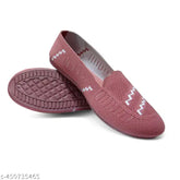 Textured synthetic Walksmen Bellie shoes for women's party wear, slip-on ballerinas in various sizes (IND-8), made in India
