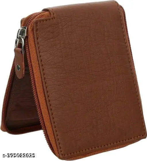 Faux leather casual wallet, classic world design, free size, solid pattern, Made in India