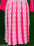 Women's stylish winter woolen kurti, three-quarter sleeves, printed combo, XL/XXL, India