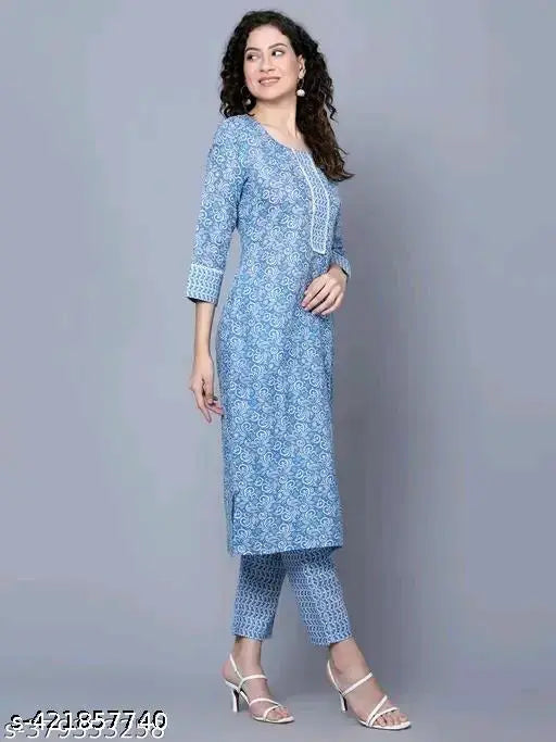 Rayon KK ROYAL Fabulous printed kurta set with palazzos, single size available in S-XXXXL, women's western wear collection