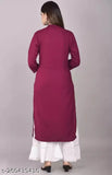 Rayon Jollity Women's Kurta Sharara Set, three-quarter sleeves, solid pattern, perfect for casual or formal events