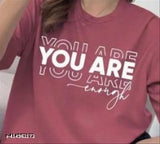 Trendy oversized cotton blend tee, women's printed short-sleeve t-shirt, XXS (34in bust, 25in length)