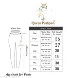 High-quality cotton ladies pants, solid color, stretchable design, Indian origin