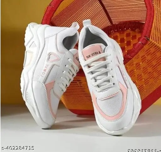 Megpar Kids Girls Mesh Dil Pink Running, Walking, Casual, Sneakers Shoes