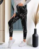 Stretchable striped cotton blend jeggings for women's workout, designed by DTR FASHION. High-quality 4-way Lycra fabric with 37" length and 5-thread stitching. Perfect for yoga, gym, or running. Available in various sizes: 26 (30W-30H-30L), 28 (32W-32H-32L), 30 (34W-34H-34L), 32 (36W-36H-36L), 34 (38W-38H-38L), 36 (40W-40H-40L). Made in India