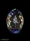 Blue Crystal Shirdi Sai Baba Idol (2 inches) - Exclusive decorative item from Shinde Exports, India