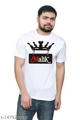 Men's Malik Polycotton Short Sleeve T-Shirt, 100% Bio Wash Polyester, Printed Design, Indian Origin