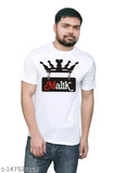 Men's Malik Polycotton Short Sleeve T-Shirt, 100% Bio Wash Polyester, Printed Design, Indian Origin